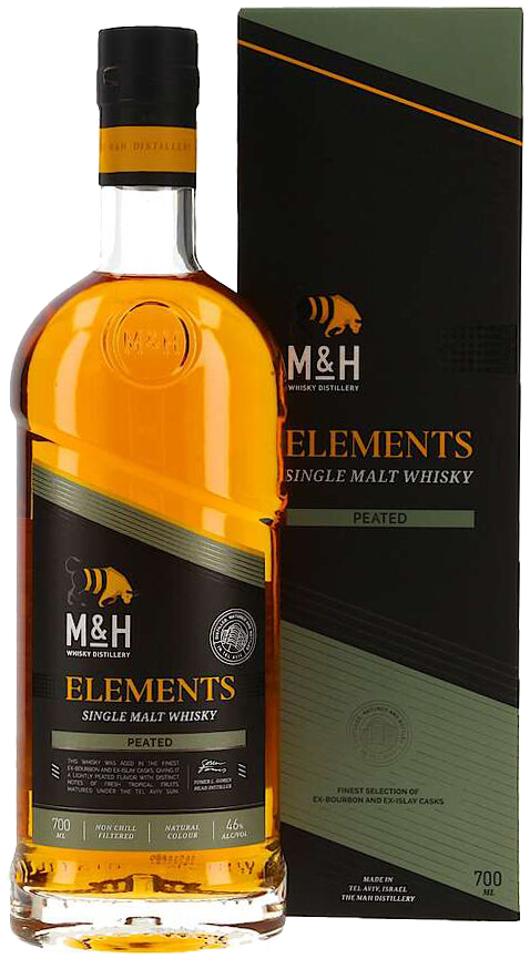 Эм энд Эйч Элементс Питэд Солодовый Виски в подарочной упаковке 0.7 л