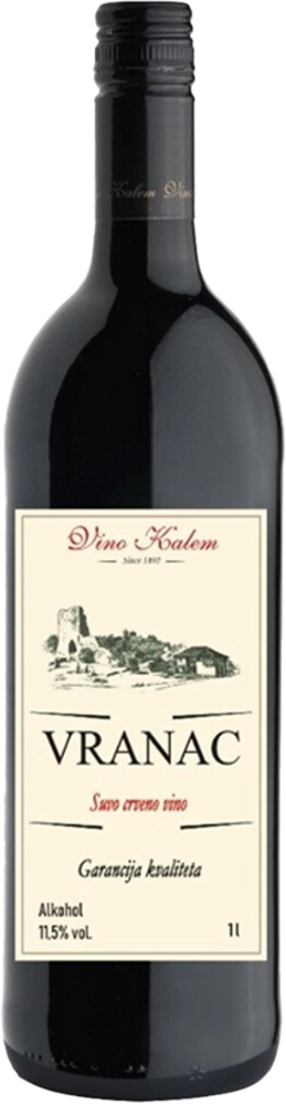 Вранац Красное Сухое Вино Калем 1 л