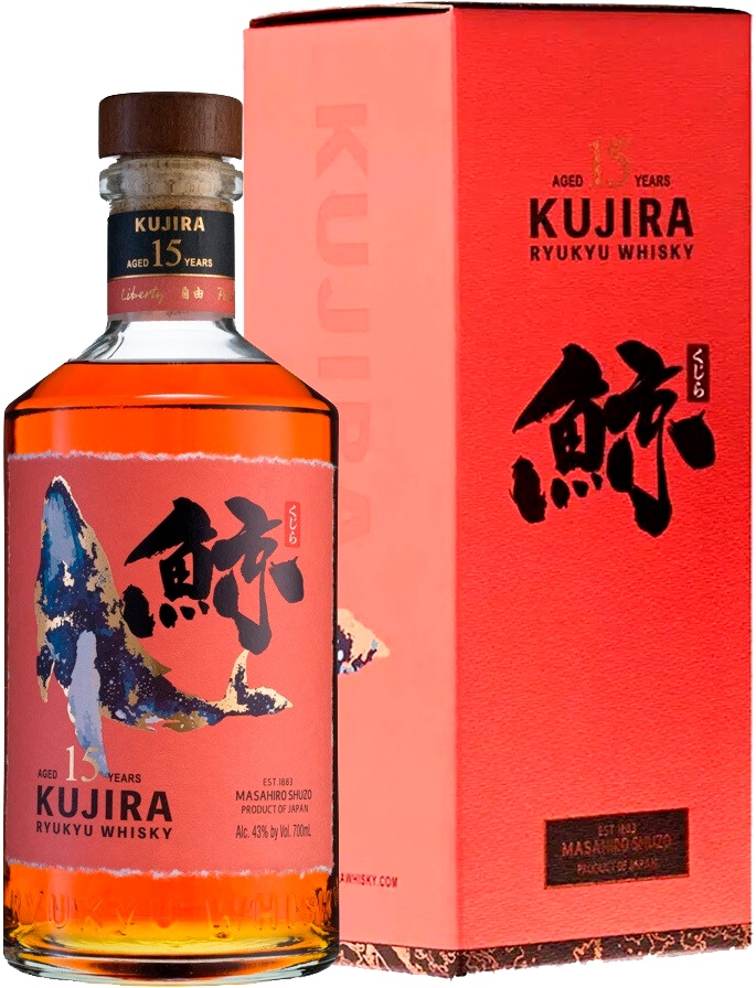 Кудзира Рюкю Сингл Греин 15 лет зерновой виски в подарочной упаковке 0.7 л