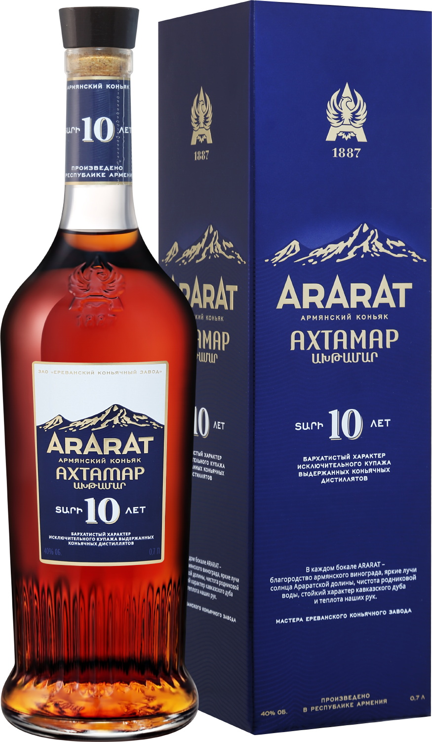 АРАРАТ Ахтамар 10 лет в подарочной упаковке 0.5&nbsp;л