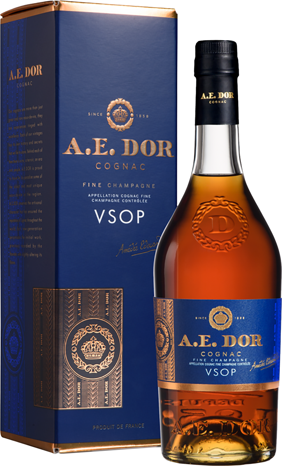 А.Э. Дор Рэр Фин Шампань Коньяк VSOP в подарочной упаковке 0.5&nbsp;л