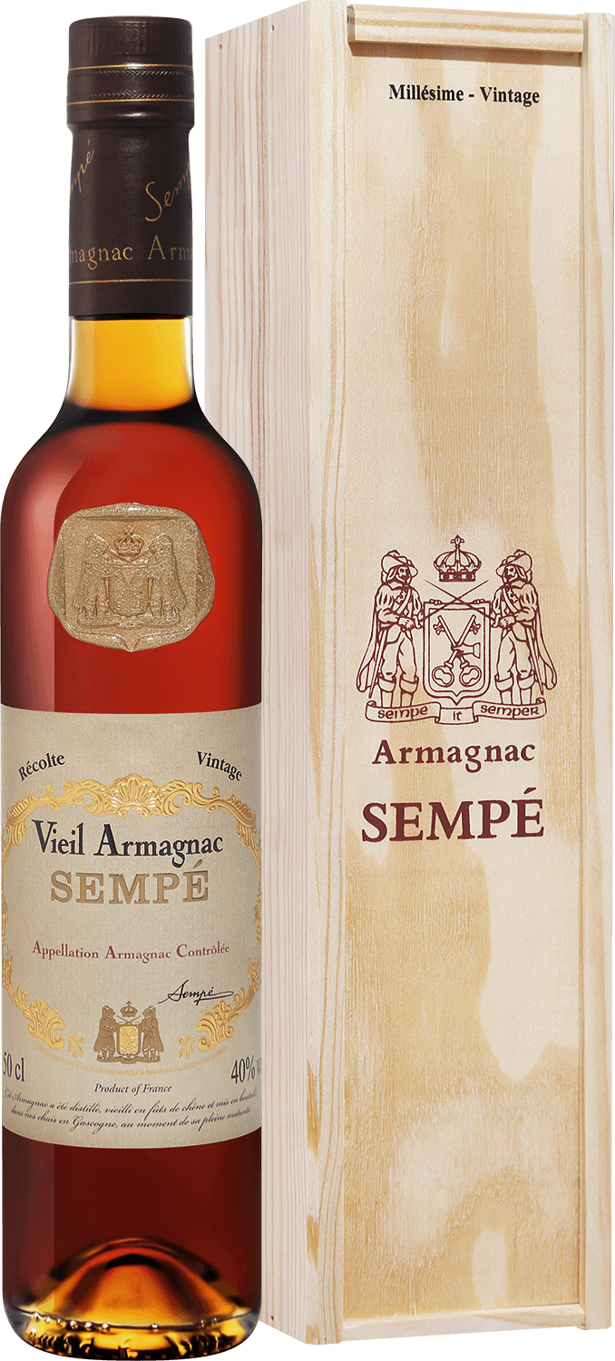 Арманьяк Sempe Vieil Armagnac 1952 (gift box) Семпэ Вьей Арманьяк 1952 г (в под.упак) 1952 0.5 л