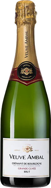 Grande Cuvee Blanc Cremant de Bourgogne AOC Brut Veuve Ambal, 0.75 л в Обнинске