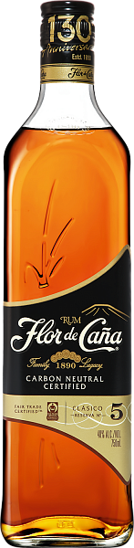 Flor de Cana 5 Anejo Clasico  Licorera de Nicaragua, 0.75 л в Обнинске