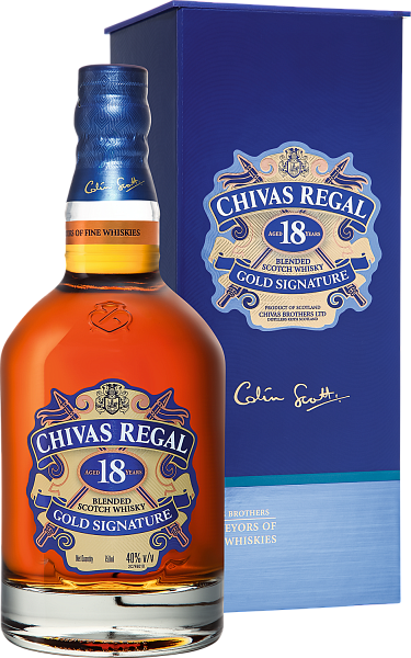 Chivas Regal 18 y.o. Blended Scotch Whisky (gift box), 0.75 л в Обнинске