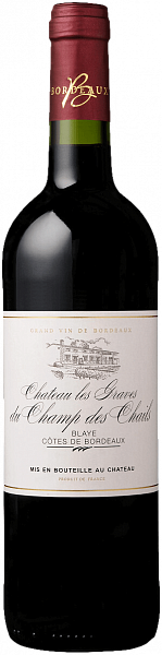 Chateau les Graves du Champ des Chails Blaye Cotes de Bordeaux AOC, 0.75 л в Обнинске