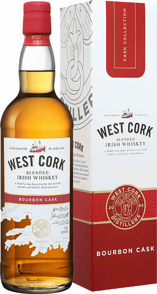 West Cork Bourbon Cask Blended Irish Whiskey (gift box), 0.7 л в Обнинске