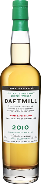 Daftmill Lowland Summer Batch Release 2010 Single Malt Scotch Whisky, 0.7 л в Обнинске