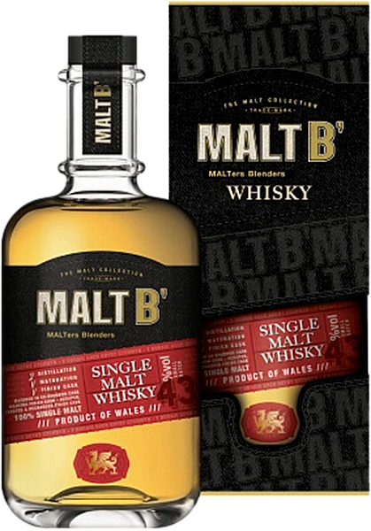 Malt B Welsh Single Malt Whisky (Подарочная упаковка), 0.7 л в Обнинске