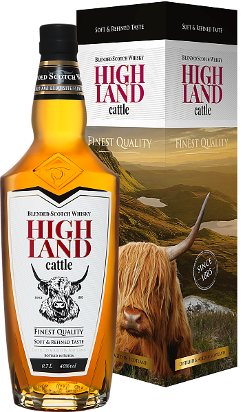 Highland Cattle Blended Scotch Whisky (gift box), 0.7 л в Обнинске